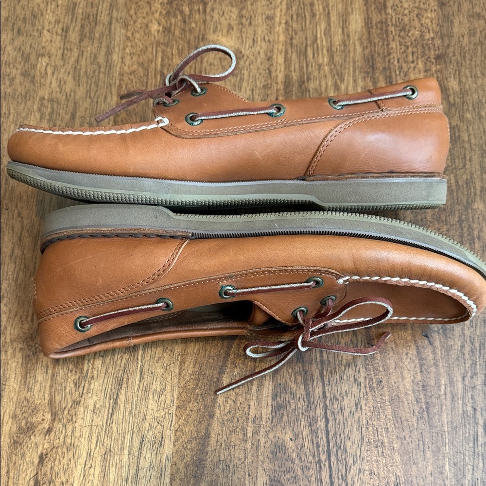 Rockport Men's Brown Leather Boat Shoes - Picture 4 of 6